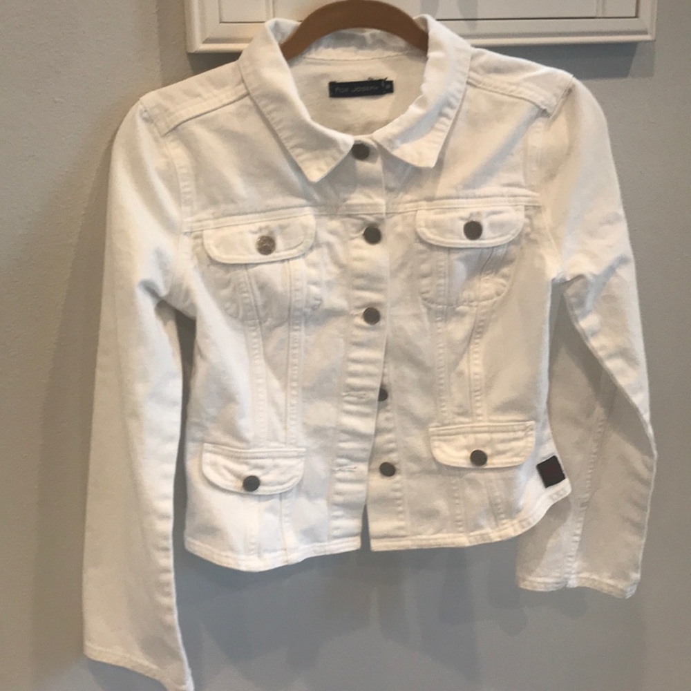 For Joseph white denim jacket